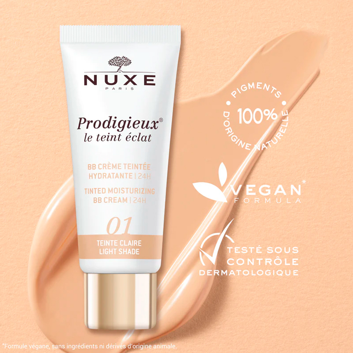 NUXE PRODIGIEUX BB CREAM 24H 1 TUBO 30 ML TONO CLARO