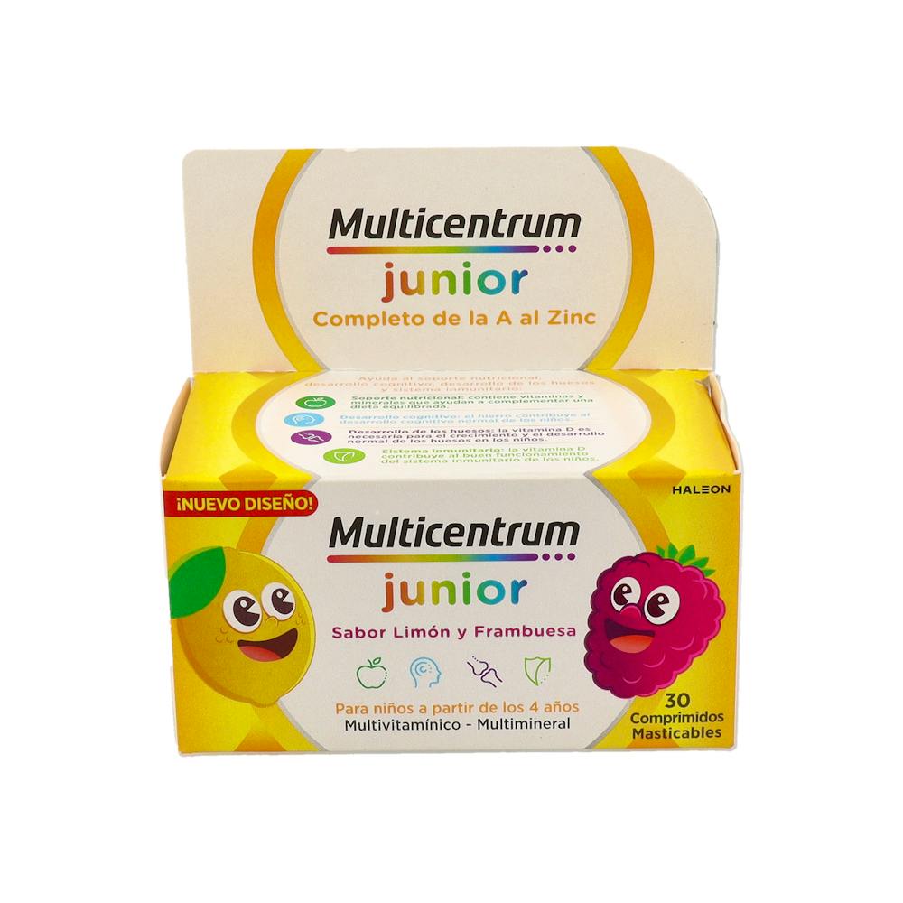 MULTICENTRUM JUNIOR 30 COMP FRAMBUESA/LIMON (REGALO FRIAMBRERA)
