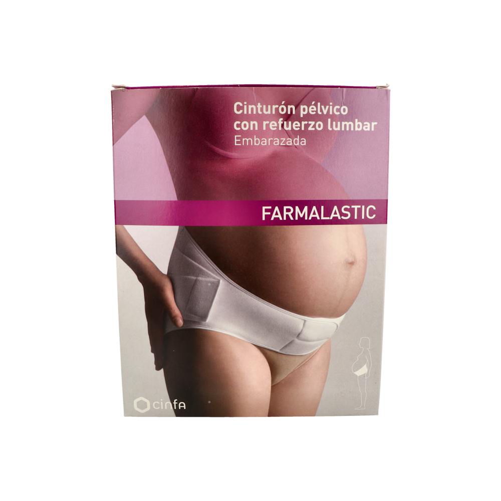 CINTURON PELVICO LUMBOABDOMINAL FARMALASTIC 1 UNIDAD TALLA MEDIANA COLOR BLANCO