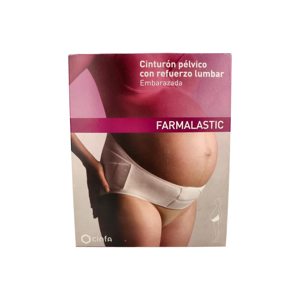 CINTURON PELVICO LUMBOABDOMINAL FARMALASTIC 1 UNIDAD TALLA GRANDE COLOR BLANCO