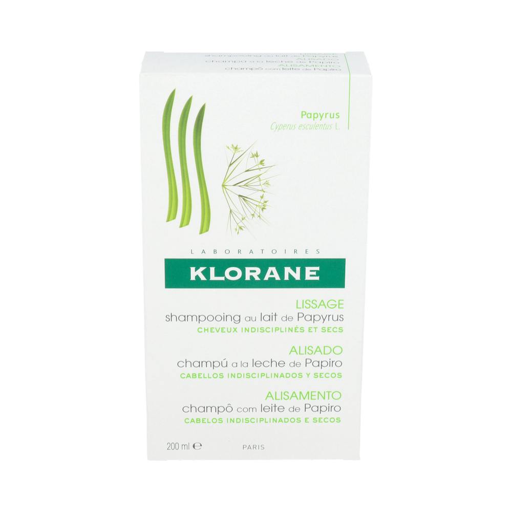 KLORANE CHAMPU A LA LECHE DE PAPIRO 200 ML