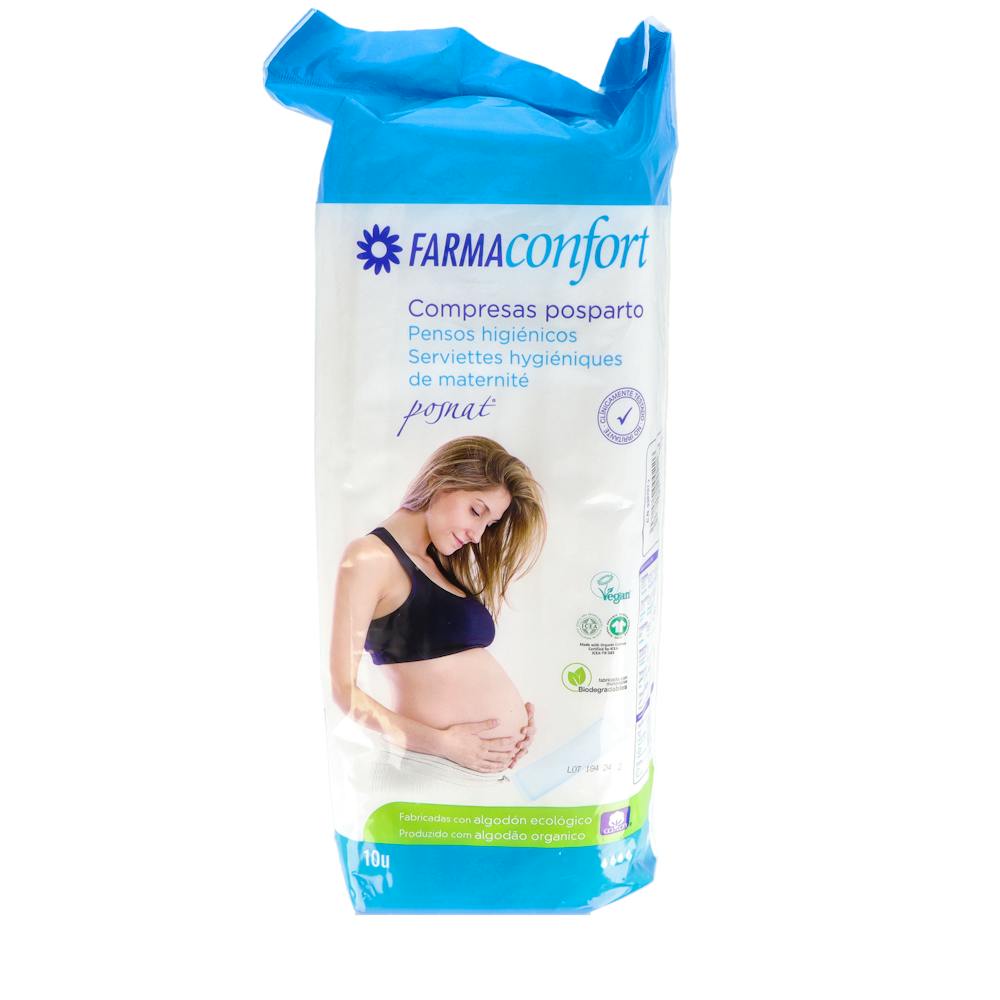 COMPRESAS POSTPARTO FARMACONFORT POSNAT 10 UNIDADES