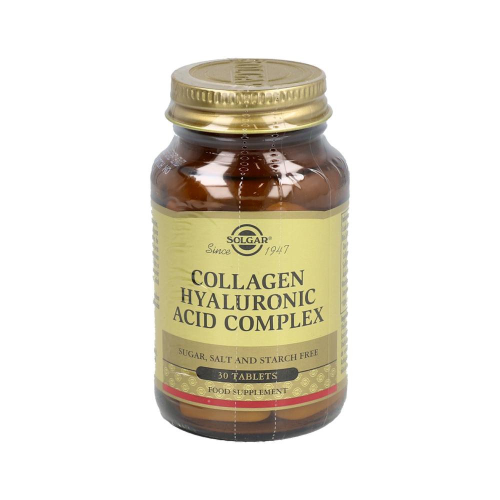 SOLGAR ACIDO HIALURONICO COMPLEX CON COLAGENO 120 MG 30 COMPRIMIDOS