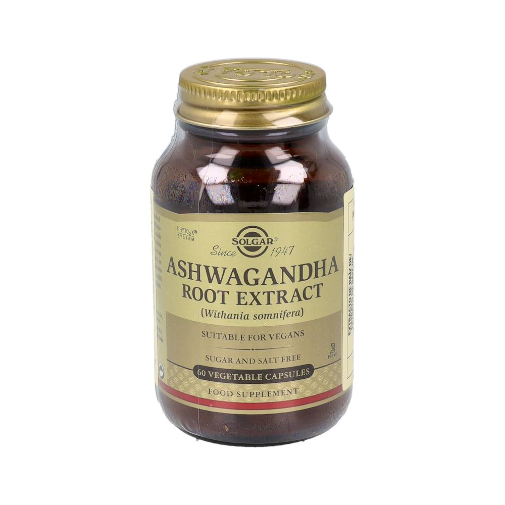 SOLGAR EXTRACTO DE RAIZ DE ASHWAGANDHA 60 CAPSULAS VEGETALES