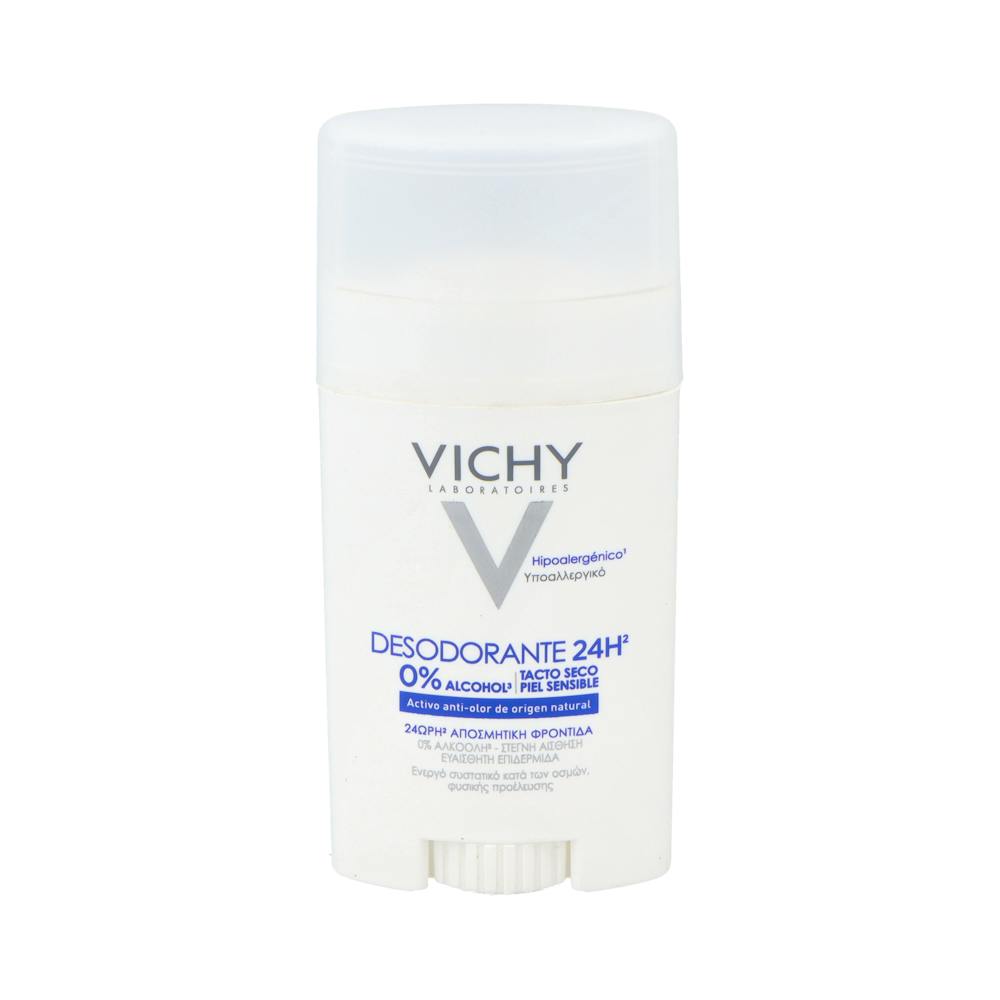 VICHY DESODORANTE SIN SALES DE ALUMINIO 24 HORAS VICHY 1 STICK 40 ML