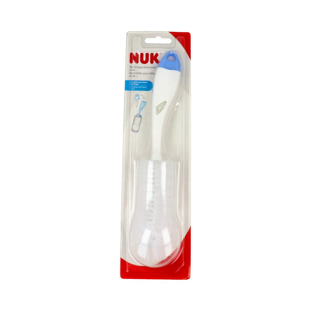 CEPILLO LIMPIABIBERON NUK SET 2 EN 1