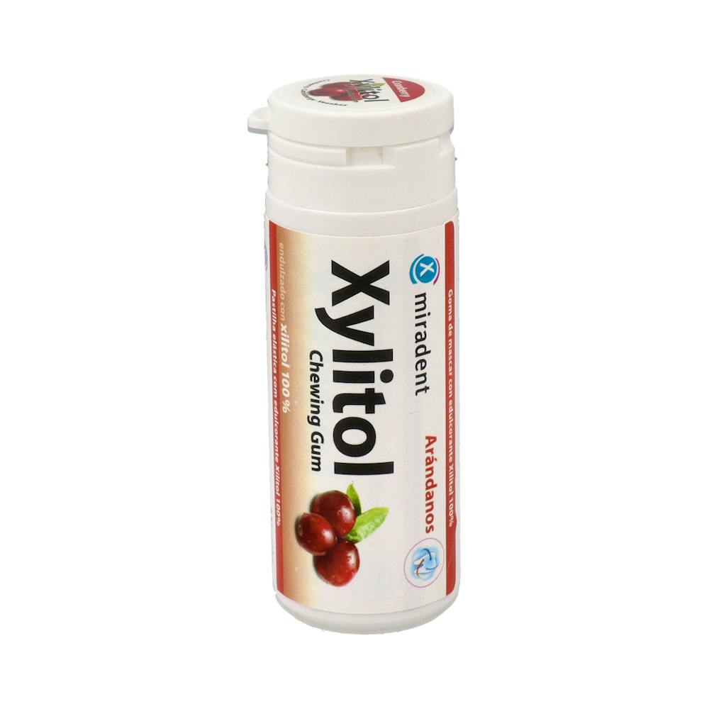 GOMA DE MASCAR CON EDULCORANTE XILITOL 100 % 30 CHICLES SABOR ARANDANOS