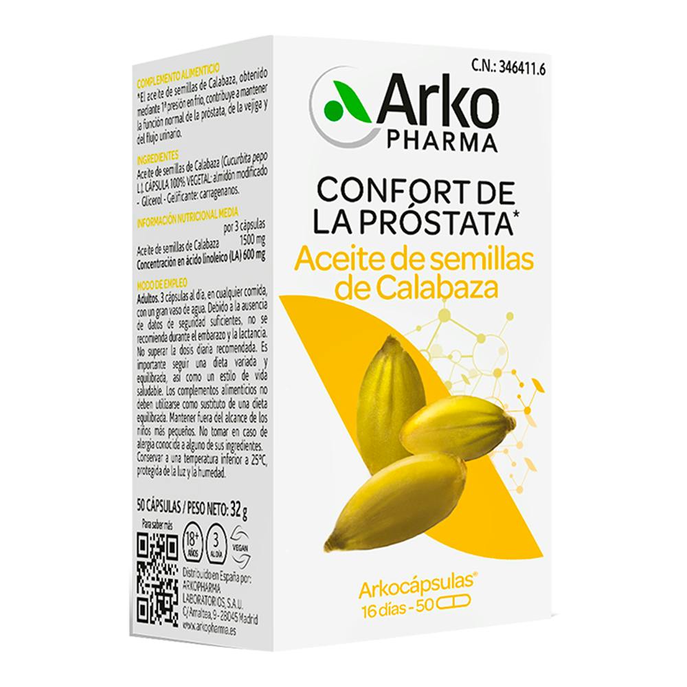 CALABAZA SEMILLAS ACEITE ARKOPHARMA 50 CAPSULAS
