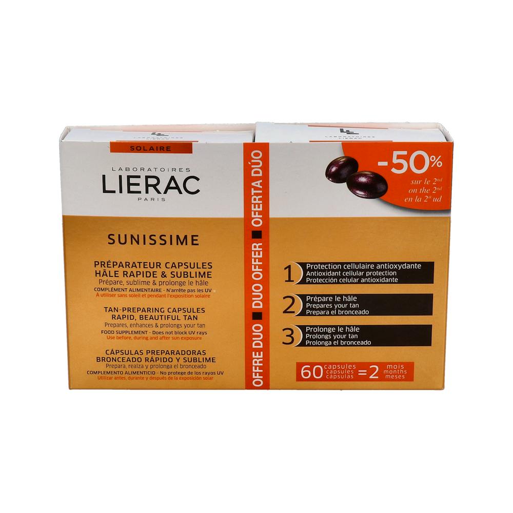 LIERAC DUPLO SUNISSIME CAPSULAS SOLARES
