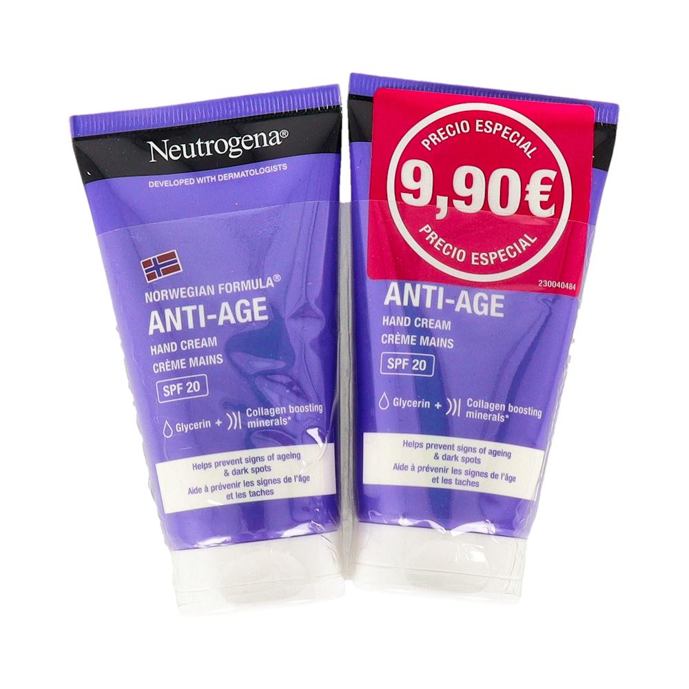NEUTROGENA CREMA MANOS ANTIAGE SPF20 DUPLO 75ML