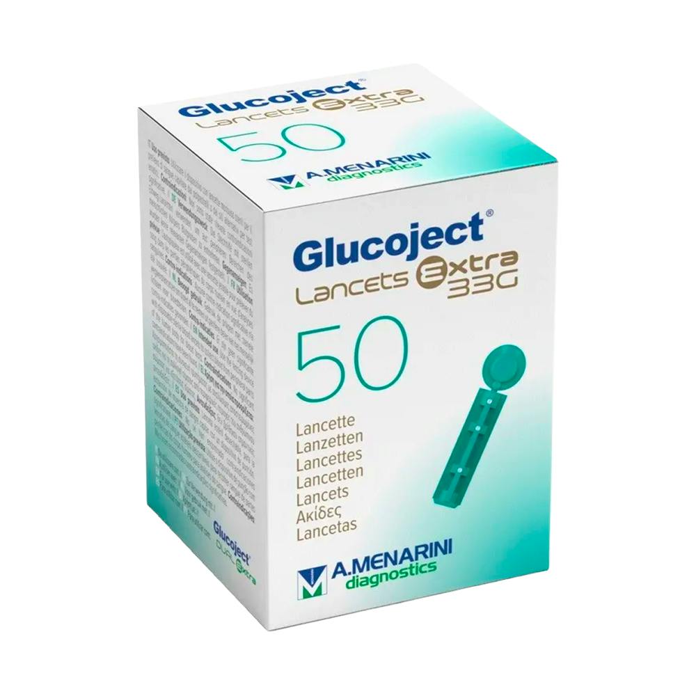 GLUCOJECT LANCETAS PLUS / EXTRA (REDONDO) 33 G 50 UNIDADES R48339