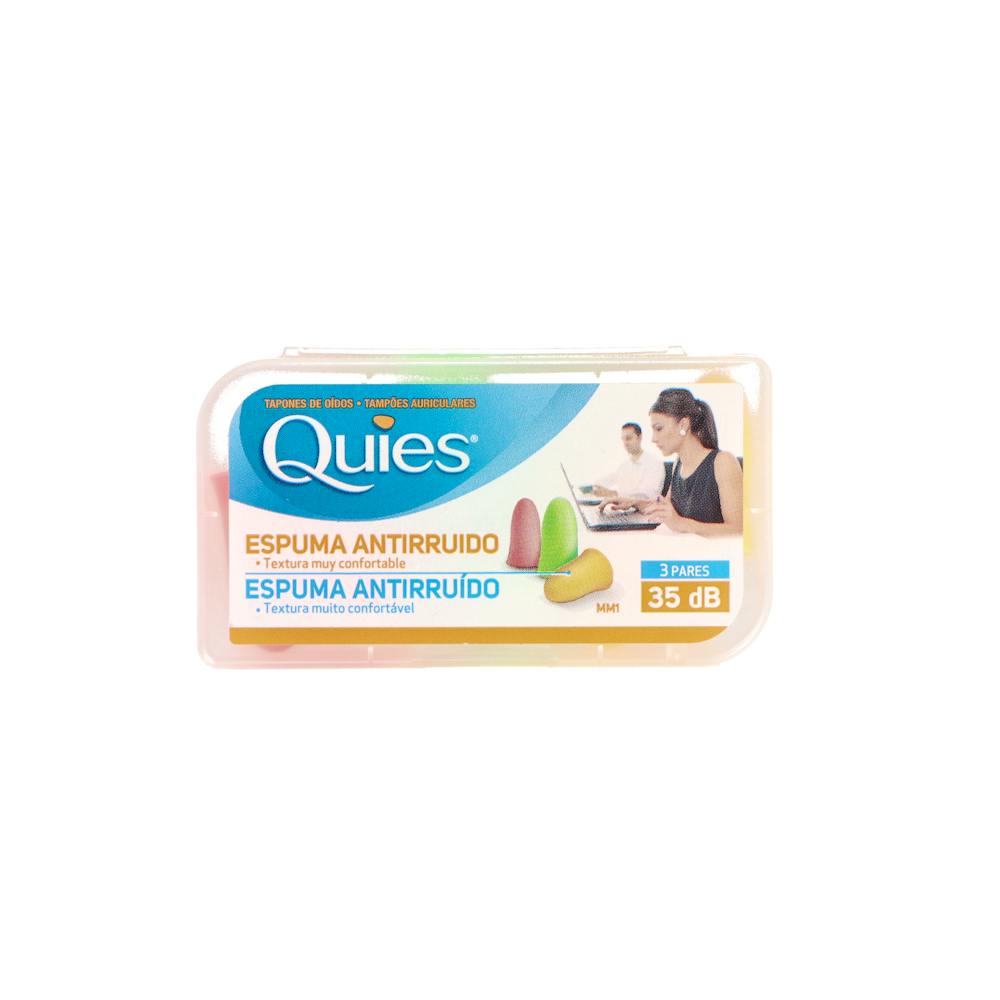 TAPONES OIDOS QUIES GOMA ESPUMA 6 U