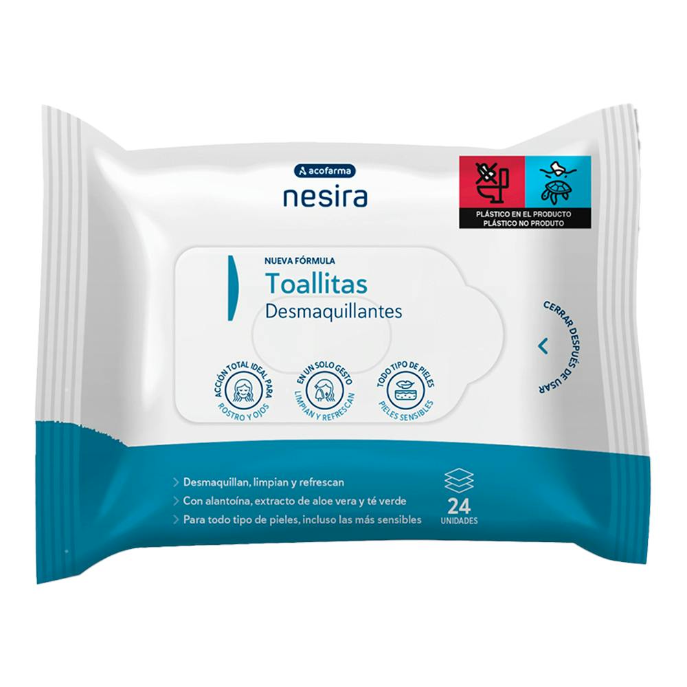 ACOFARDERM TOALLITAS DESMAQUILLANTES CARA Y OJOS 24 TOALLITAS