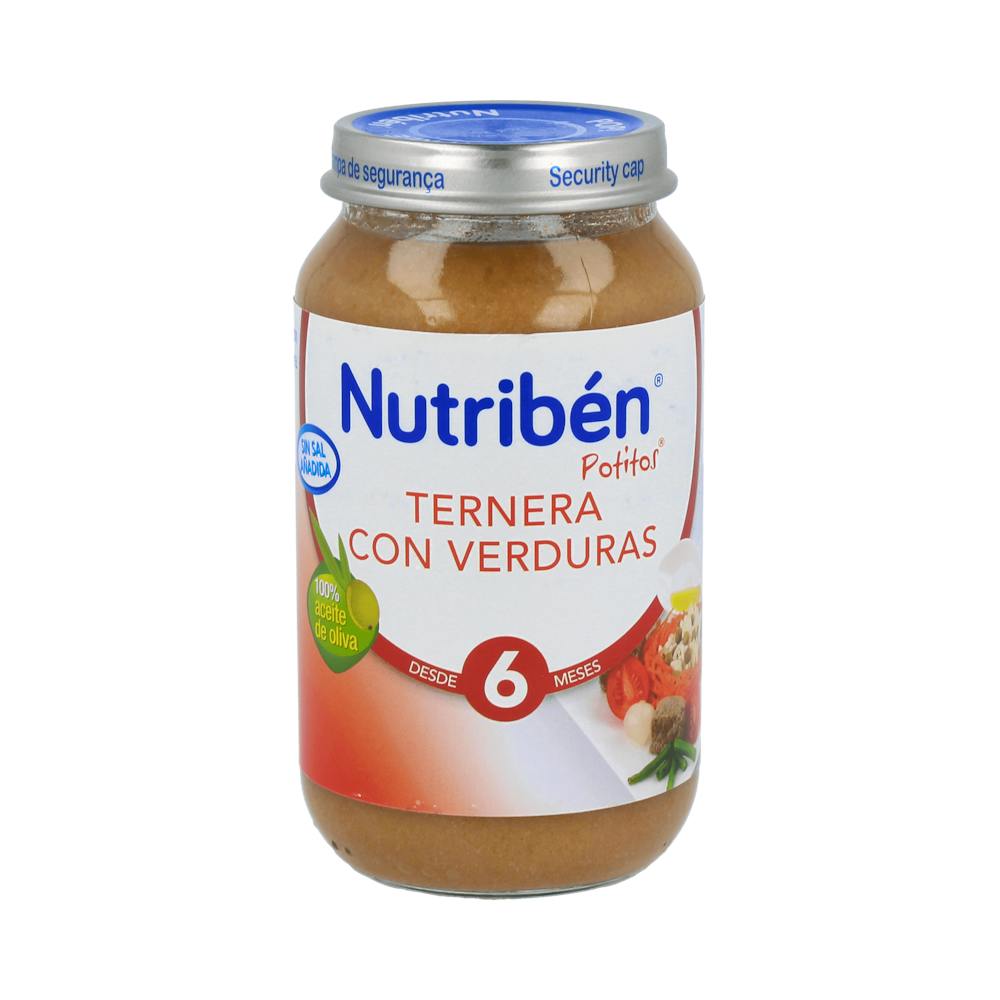 NUTRIBEN TERNERA CON VERDURA 1 POTITO GRANDOTE 250 G