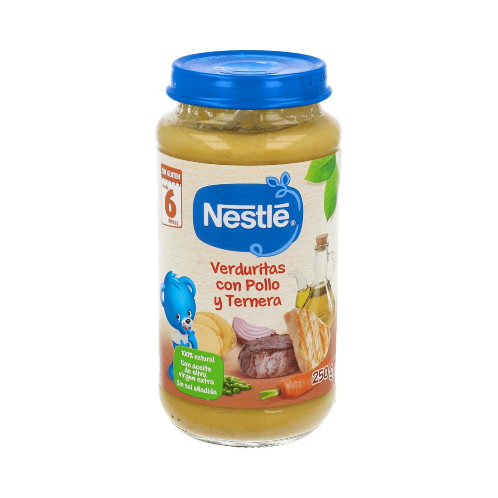 NESTLE PURE DE VERDURAS CON POLLO Y TERNERA 250