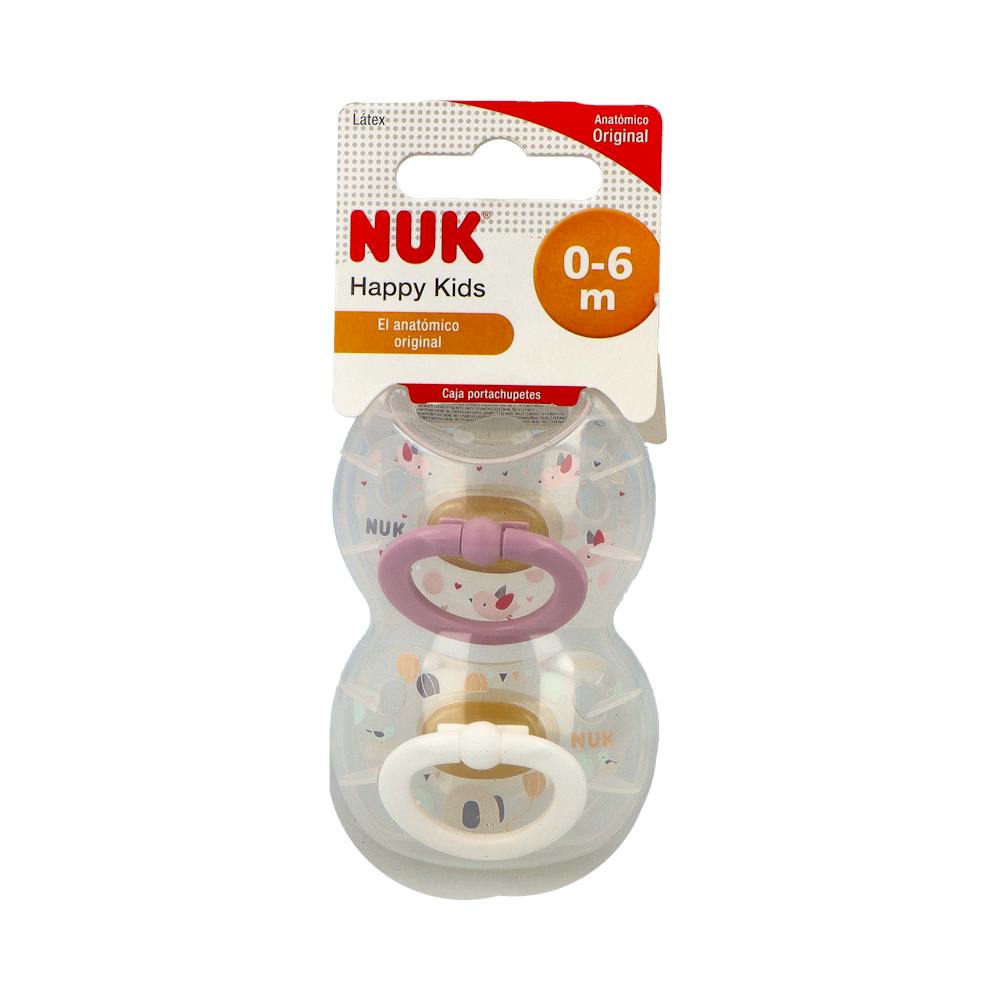 NUK CHUPETE HAPPY KIDS LATEX 2 UNID