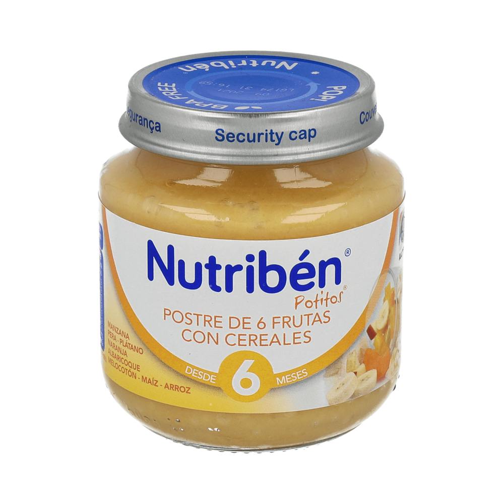 NUTRIBEN POSTRE DE 6 FRUTAS CON CEREALES 1 POTITO INICIO 130 G