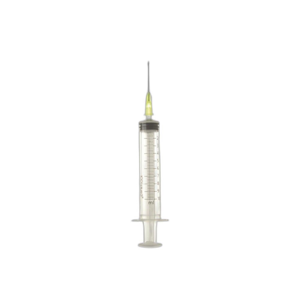 JERINGA DE TRES CUERPOS CON AGUJA ICO ( PLUS 3 10 ML CENTRAL A:09 X 25G 20 1