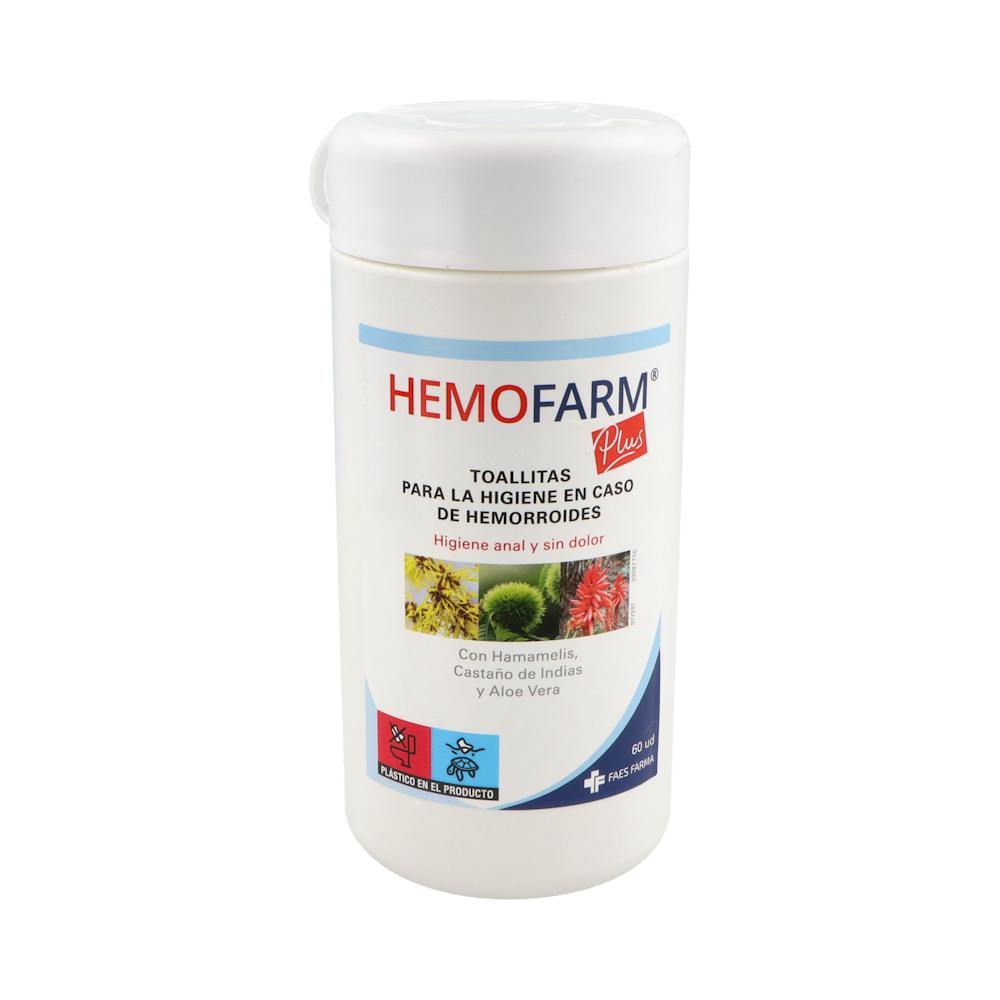 HEMOFARM PLUS TOALLITAS 1 BOTE 60 UNIDADES