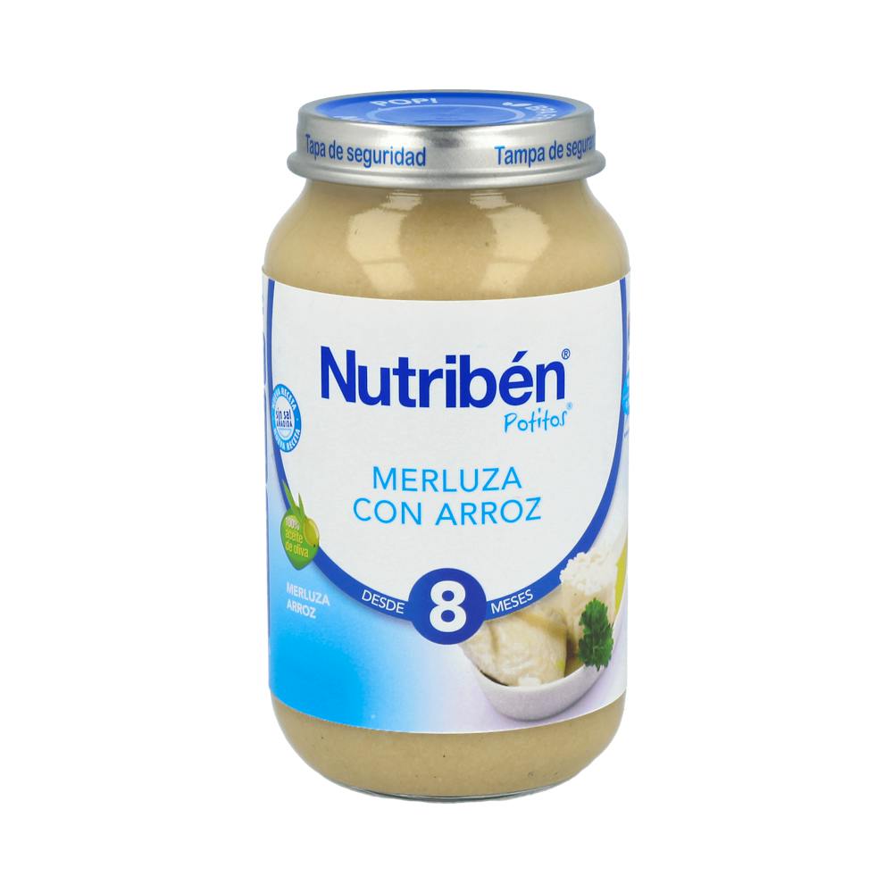 NUTRIBEN MERLUZA CON ARROZ 1 POTITO GRANDOTE 250 G
