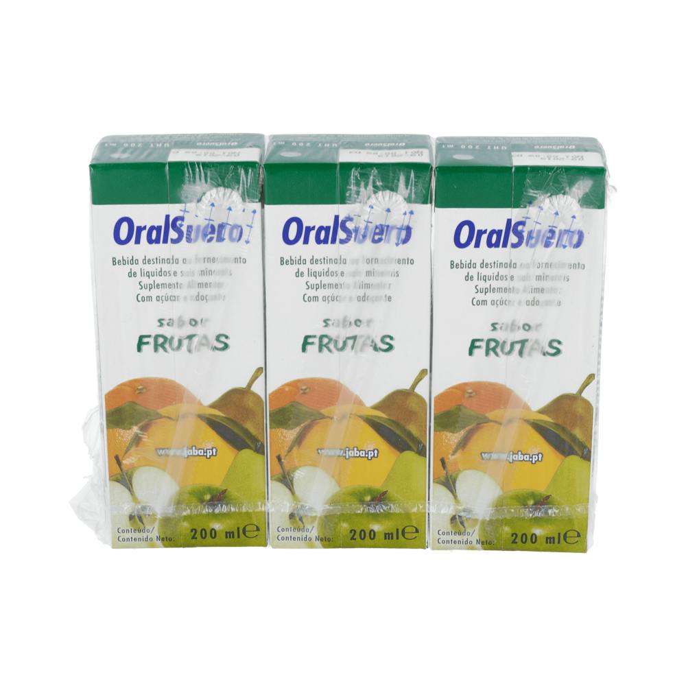ORALSUERO 3 BRIKS 200 ML SABOR FRUTAS