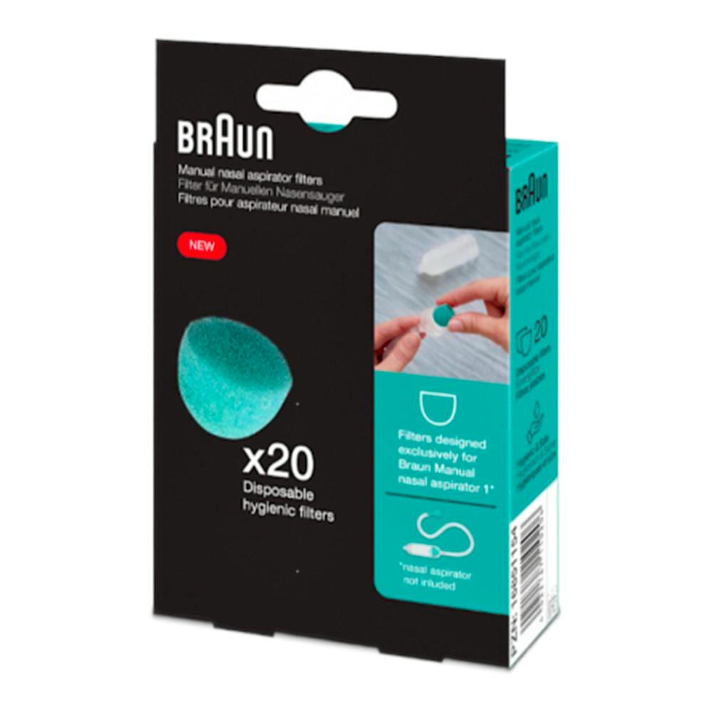 BRAUN FILTROS ASPIRADOR MANUAL NASAL 20 U