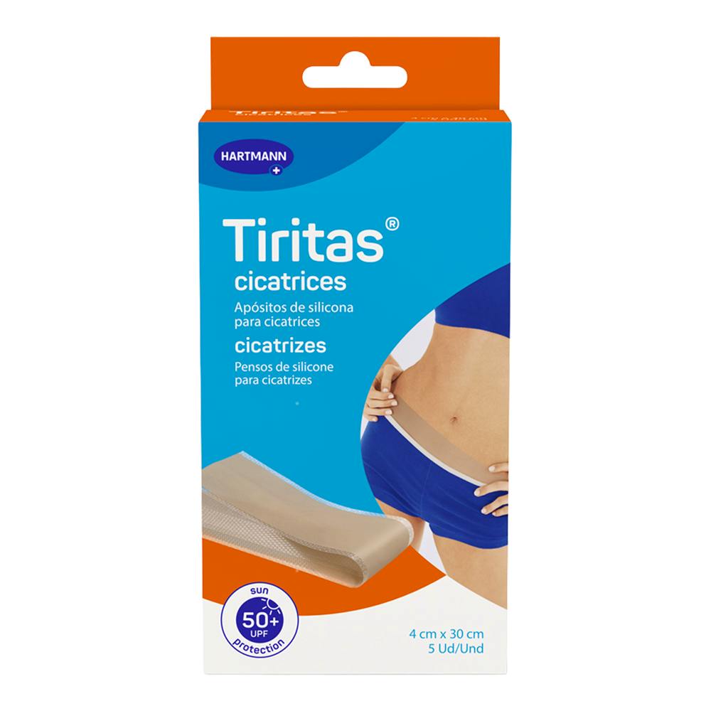 TIRITAS MEDICAL REDUCTOR DE CICATRICES 4 X 30 CM 5 U
