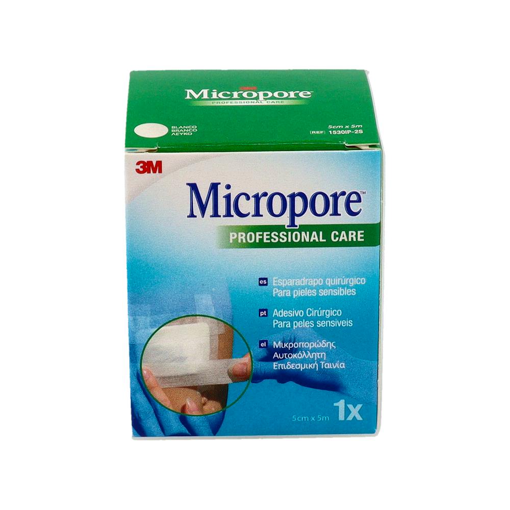 3M MICROPORE ESPARADRAPO PAPEL BLANCO 5 X 5