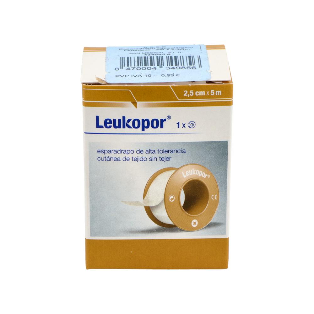 LEUKOPOR ESPARADRAPO 5 X 25 PAPEL BLANCO