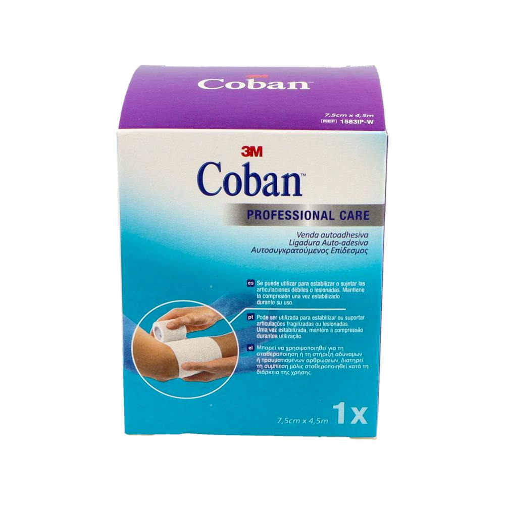 COBAN VENDA ELASTICA COHESIVA 1583 BF BLANCA 45 M X 75 CM