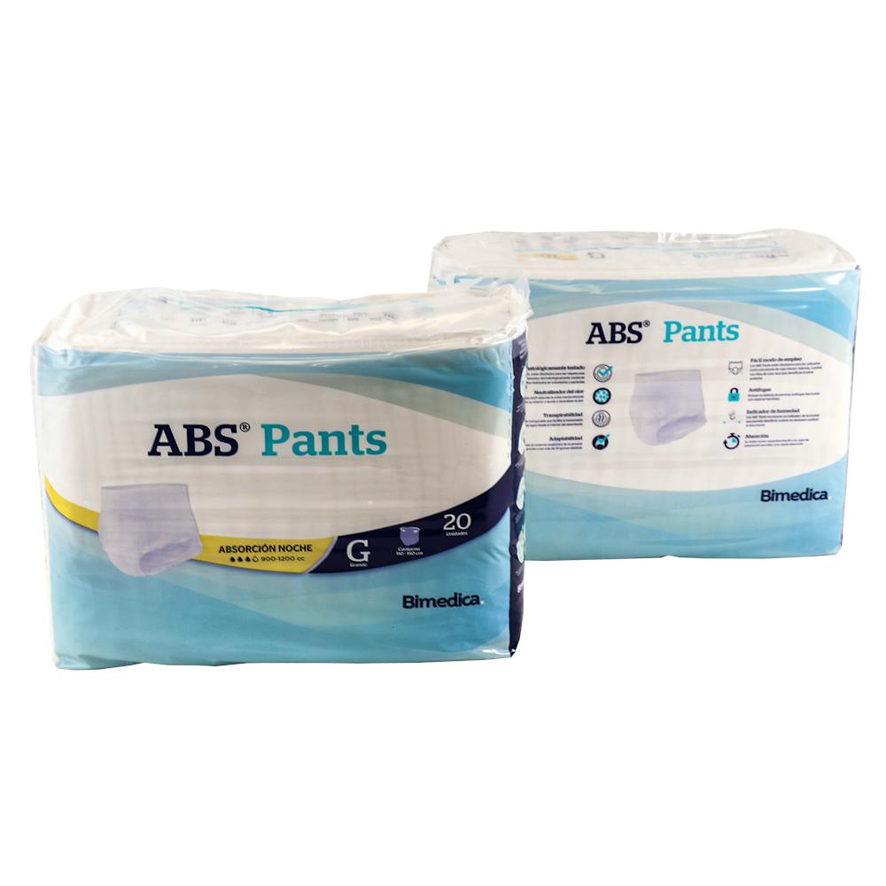 ABSORBENTE INCONTINENCIA ABS ORINA NOC ANAT PANTS T GDE 80 U