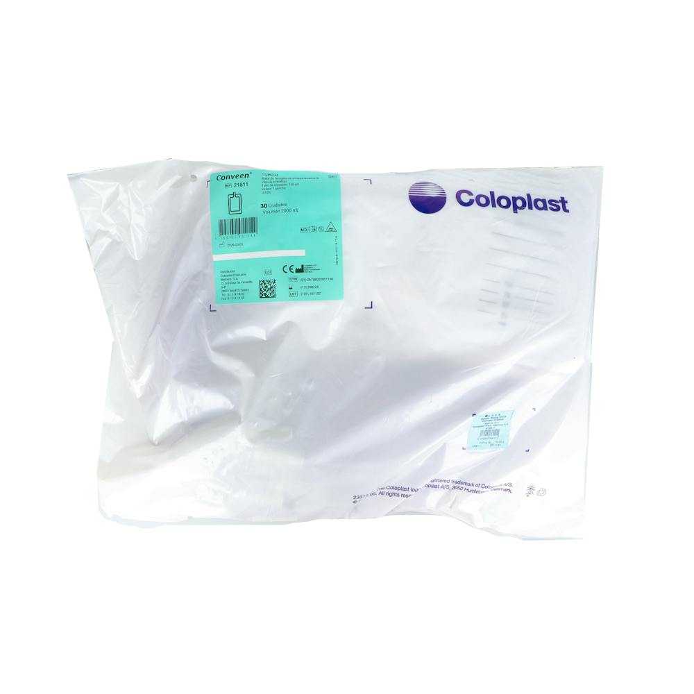 BOLSAS RECOGIDA ORINA CAMA CONVEEN CLASICA TUBO 88 CM 2 L 30 U