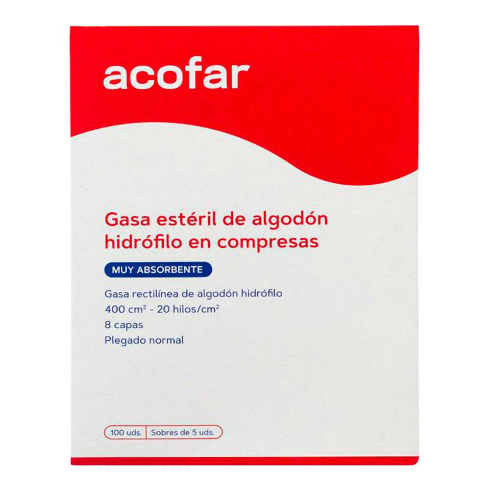 ACOFAR GASAS 25U 5 SOBRES FINANCIABLE