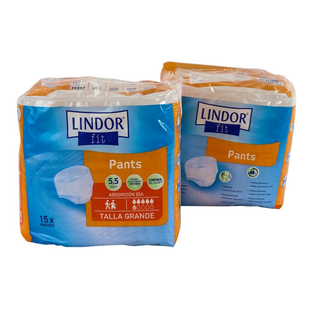 ABSORBENTE INCONTINENCIA LINDOR ORINA DIA ANAT FIT PANTS 60 U