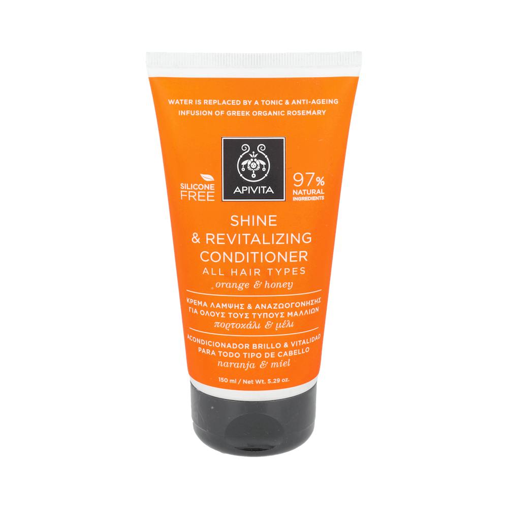 APIVITA ACONDICIONADOR BRILLO Y VITALIDAD PARA TODO TIPO DE CABELLO CON NARANJA Y MIEL 150 ML