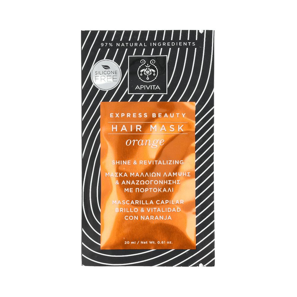 APIVITA HAIR MASK BRILLO Y VITALIDAD CON NARANJA Y MIEL 20 ML