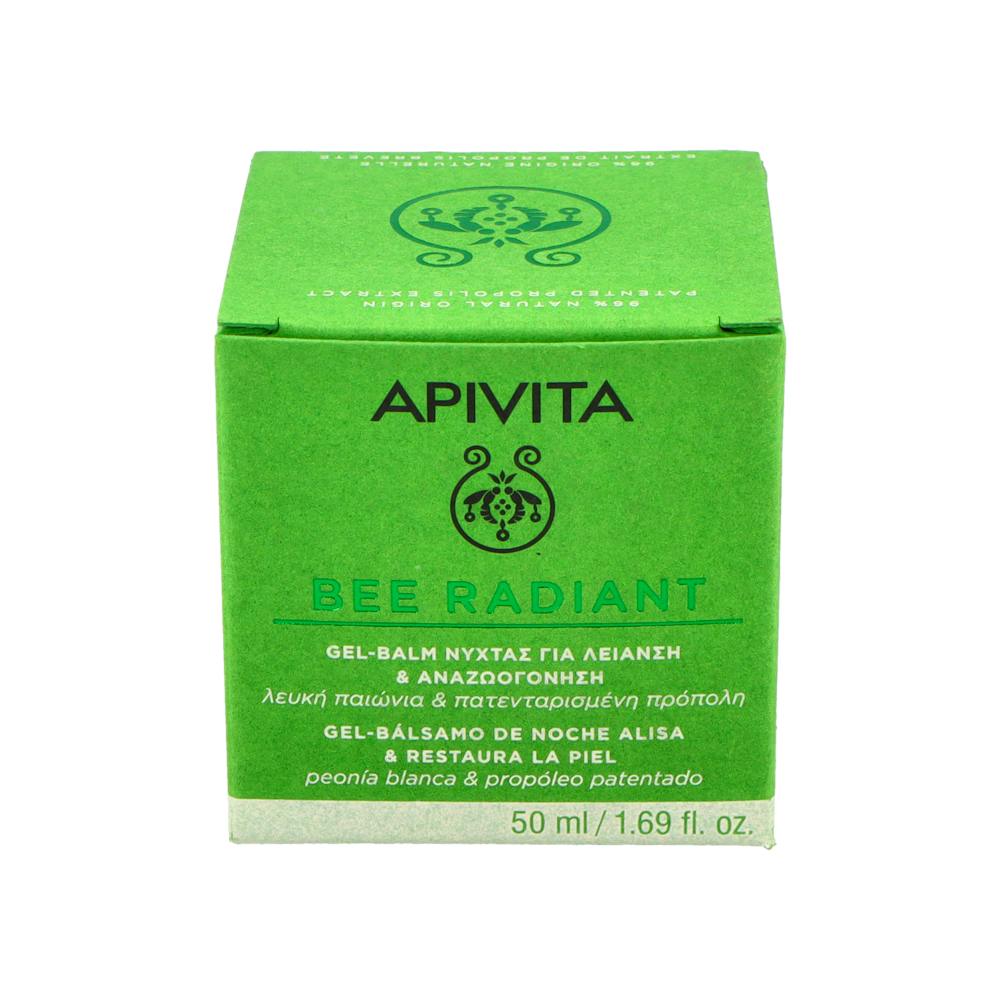 APIVITA BEE RADIANT GELBALSAMO DE NOCHE ALISA Y RESTAURA 50ML
