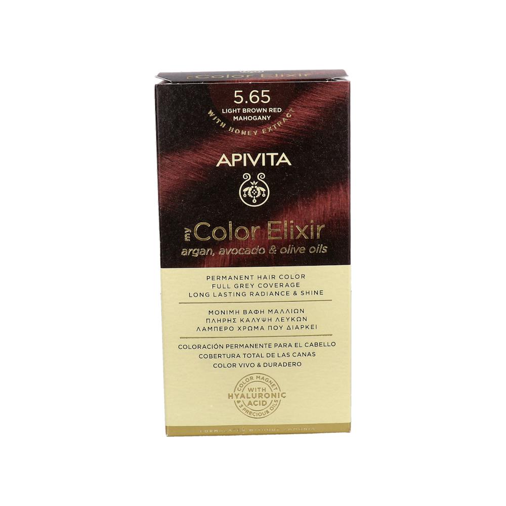 APIVITA COLOR ELIXIR 565 LIGHT BROWN RED MAHOGANY