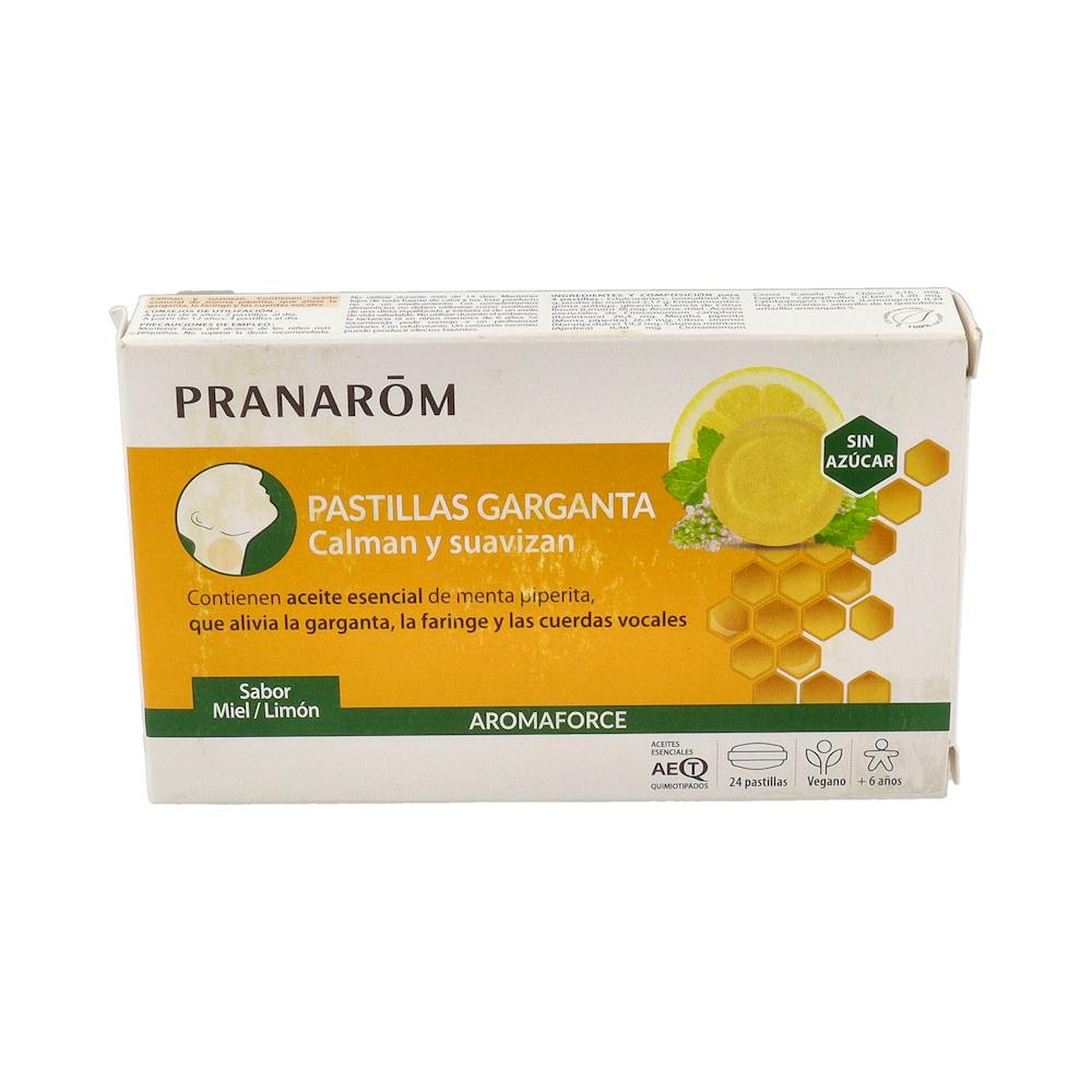 PRANAROM PASTILLAS GARGANTA MIEL/LIMON