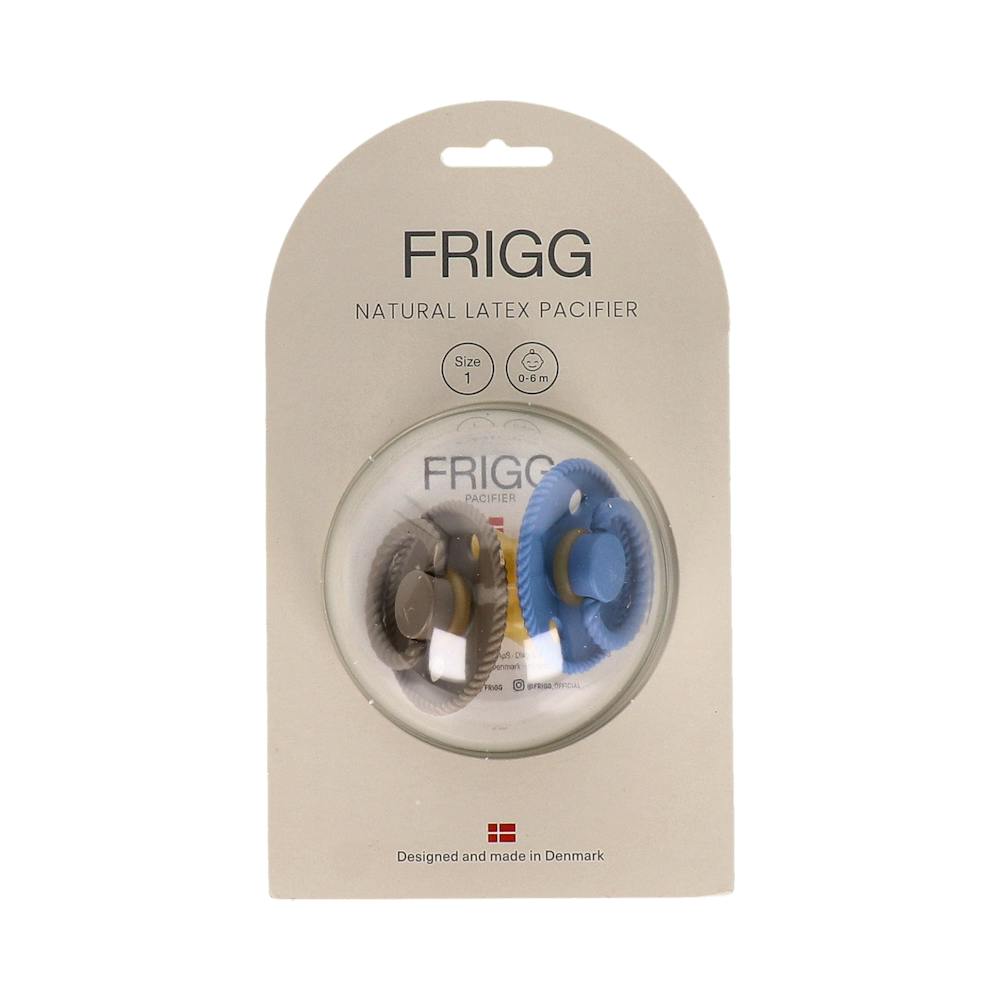 FRIGG 48045 PACK 2 CHUPETES BLOCK LÁTEX ROPE 06M (PORTOBELLO/OCEAN VIEW)