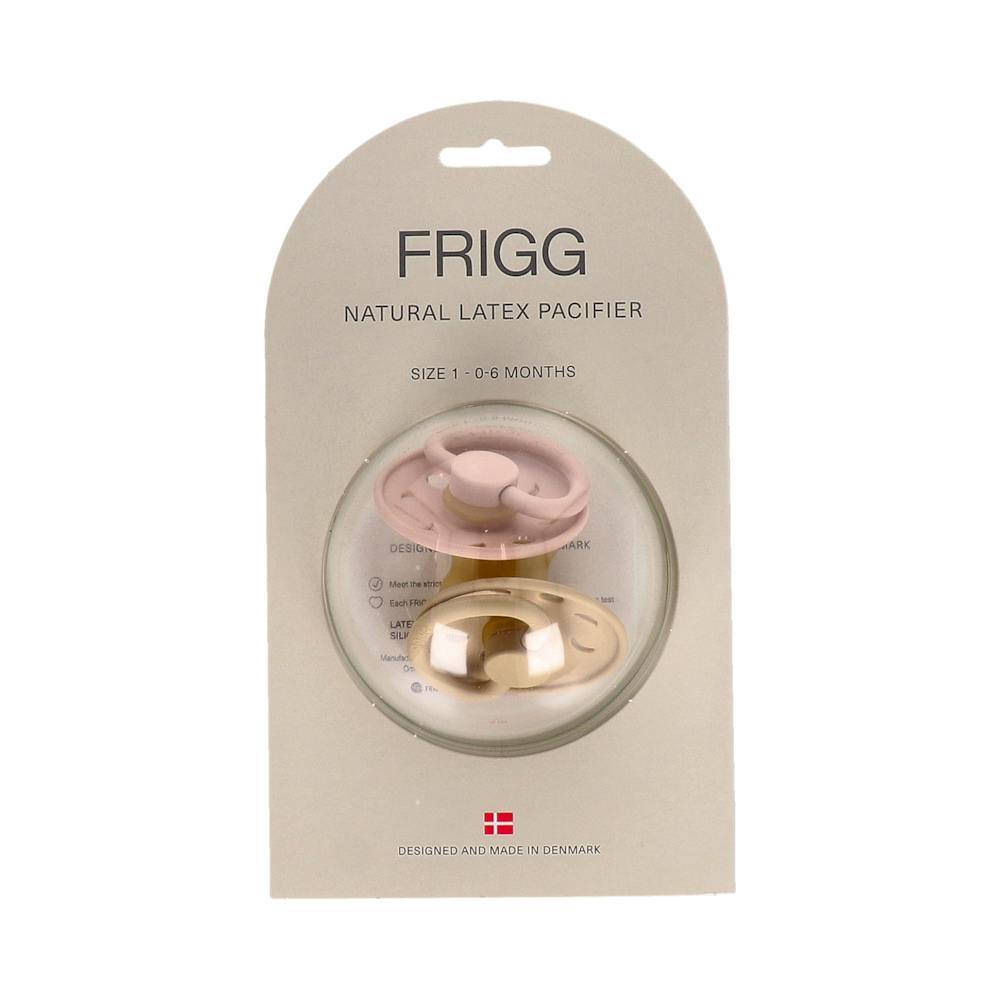 FRIGG 48022 PACK 2 CHUPETES BLOCK LÁTEX MOON PHASE 618M (BLUSH/CROISSANT)