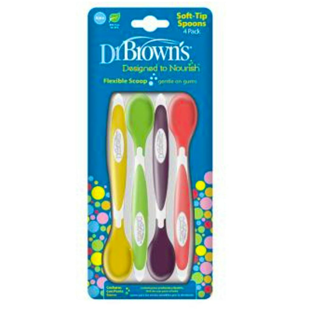 DR BROWN´S PACK 4 CUCHARAS SILICONA 4+