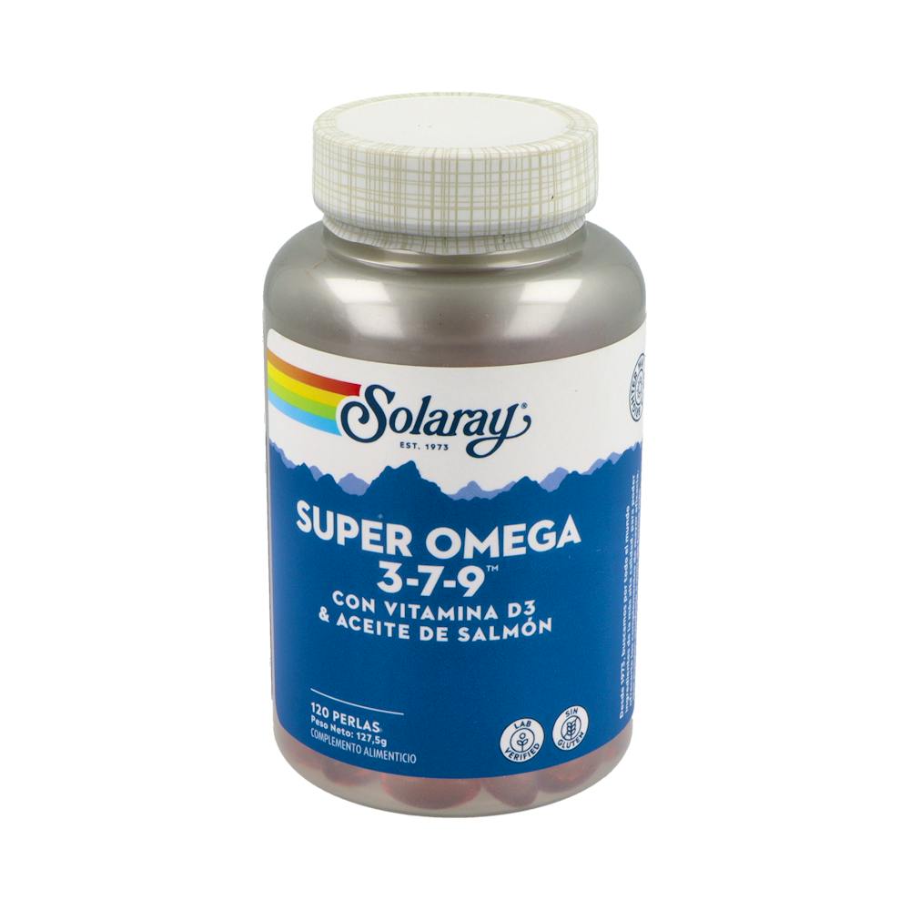 SOLARAY SUPER OMEGA 379 VIT D3 Y ACEITE SALMON 120 CAPSULAS