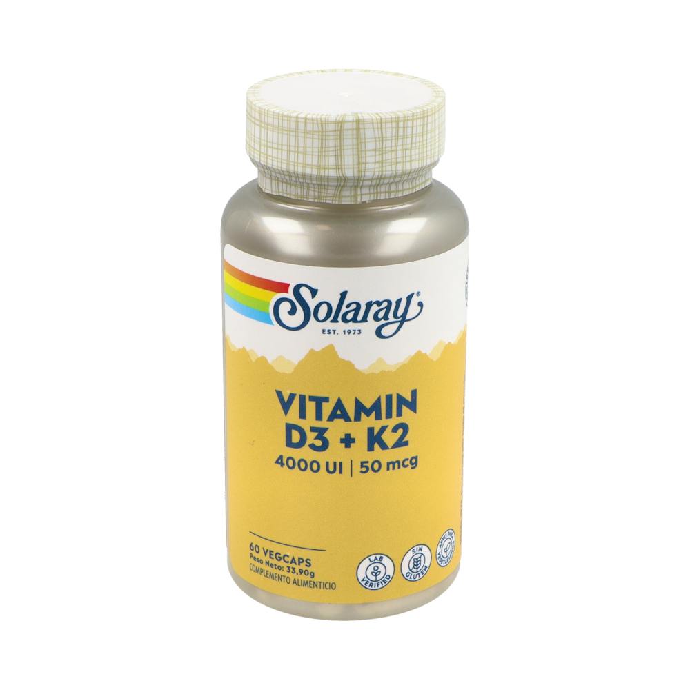 SOLARAY VIT D3 Y VITK2 4000IU 60 CAPS