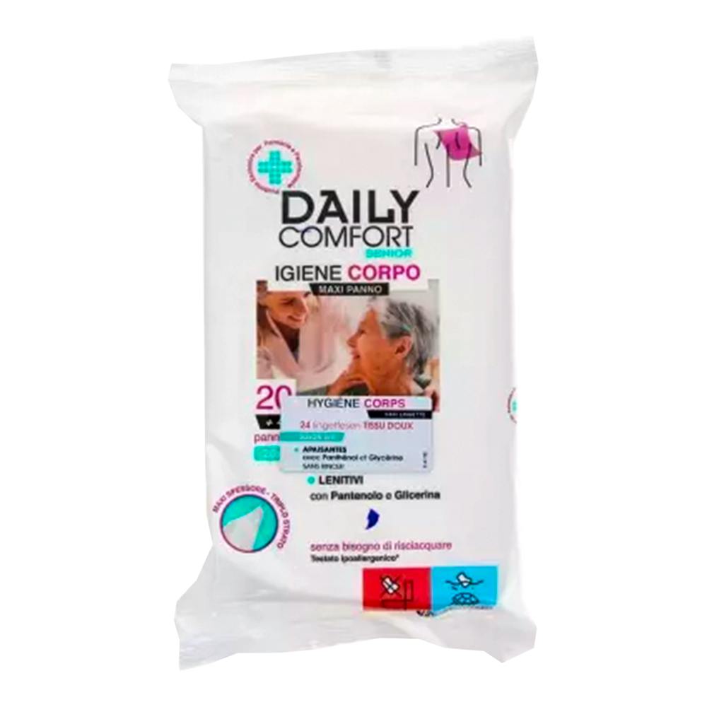DAILY TOALLAS HIGIENE CUERPO 20 UNI SENIOR