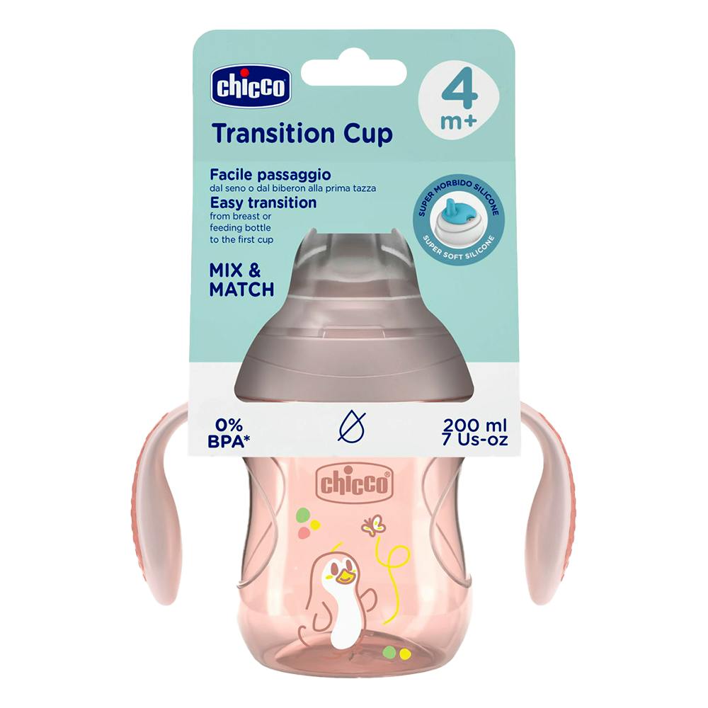 VASO DE TRANSICION ROSA 4M+ CHICCO
