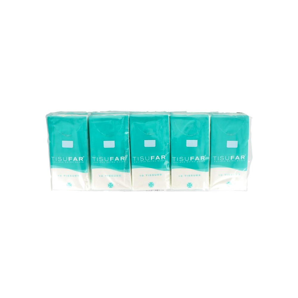 PAÑUELOS TISUFAR BOLSILLO 10 PAQ 10 UD