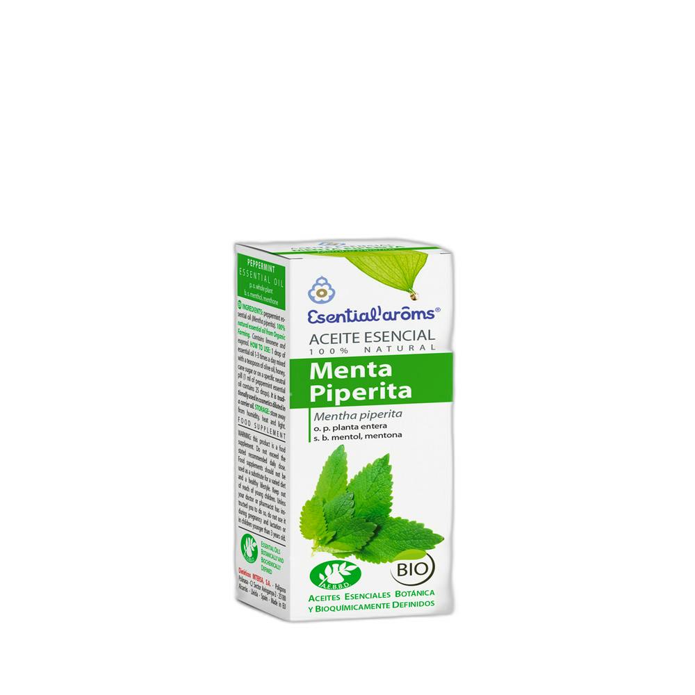 ESENTIAL AROMS ACEITE ESENCIAL MENTA PIPERITA BIO 1 ENVASE 10 ML