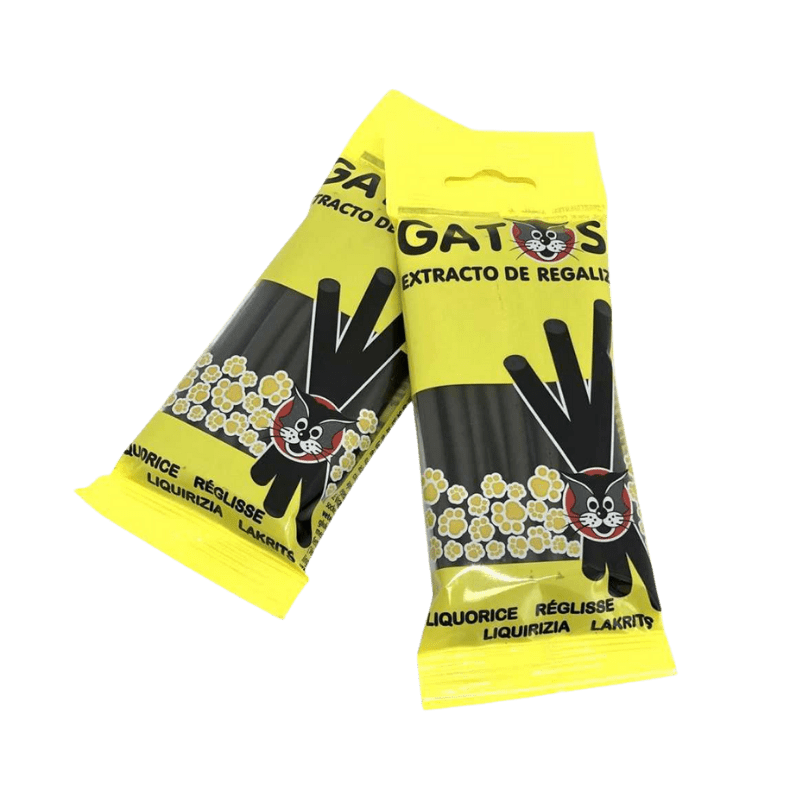 PINDULAS /GEL DULCE GATOS REGALIZ BOLSA