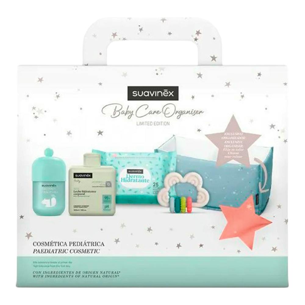 SUAVINEX CANASTILLA BABY ORGANISER DREAMS SET COLOR ROSA